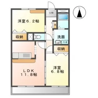 フォレスタ神の倉【2階】の間取り