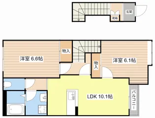 ディアコート【2階】の間取り
