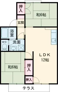 瀬戸ハイツB【1階】の間取り
