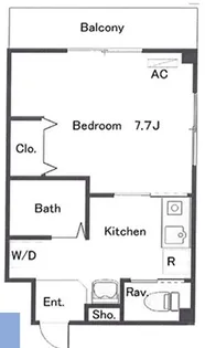 The Court 清澄庭園【4階】の間取り