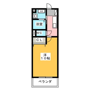 メゾンモンマルトル西古河【4階】の間取り