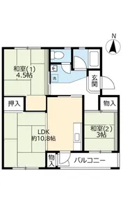 UR平城第二【4階】の間取り