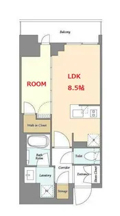 神奈川県横浜市中区弥生町3【マンション】の間取り
