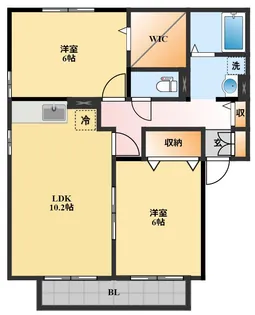 コンフォールM I【1階】の間取り