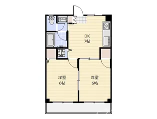 シャトーハイツ【1階】の間取り