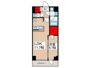 GENOVIA本所吾妻橋IIskygarden【7階】の間取り