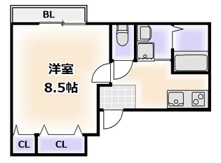 フジパレス天王寺東III番館【2階】の間取り