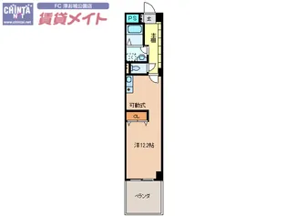 KTGレジデンス江戸橋【3階】の間取り