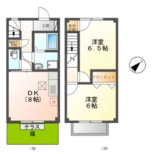リジェール・アッシュ【2階】の間取り
