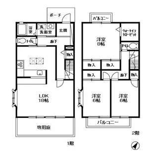 ラヴェニュAの間取り