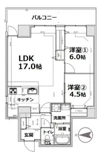シティコート目黒【2階】の間取り