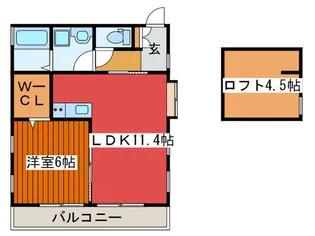 コンフォート・S【2階】の間取り