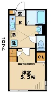 アーバーブルーデュオ【1階】の間取り