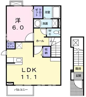 ラウレア【2階】の間取り