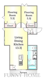 フィレール【1階】の間取り