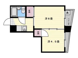 第三勝ビル【5階】の間取り