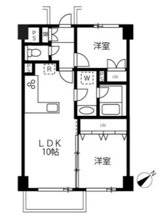 パークサイド六本木【2階】の間取り