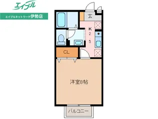 みいと寮 らん【2階】の間取り