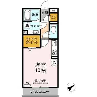 レガーロアサヒ【1階】の間取り