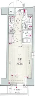 エステムプラザ名古屋・栄プレミアム【7階】の間取り