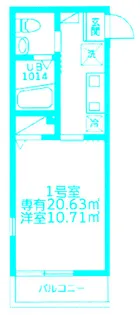 モンステラ渡田【1階】の間取り