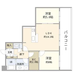 ディアマークスキャピタルタワー(012367)【28階】の間取り