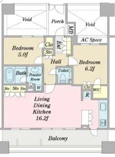 藤和シティホームズ御殿山【5階】の間取り
