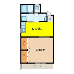 コーポM【3階】の間取り