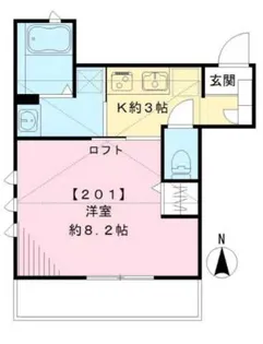 カサート富士見ヶ丘【2階】の間取り