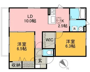 クレスト妙典II【1階】の間取り