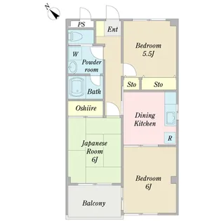 パールハイム【2階】の間取り
