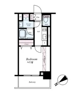 フュージョナル浅草フォレスト【9階】の間取り