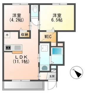 サニーキャラバン【1階】の間取り