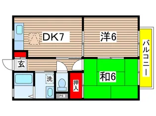 メゾンドニレ【2階】の間取り