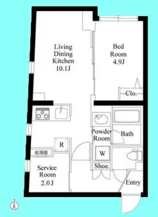 ミリアレジデンス品川中延【1階】の間取り