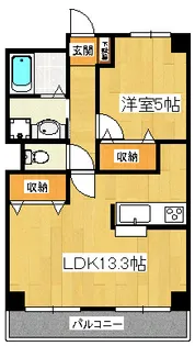 シャイネン市川【2階】の間取り