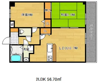 リーガル神戸元町【5階】の間取り