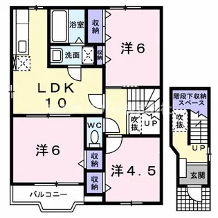 ウッズIV【2階】の間取り