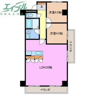 エスポア桑名【3階】の間取り