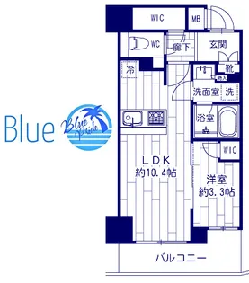 シェフルール鶴見ステーションワン【2階】の間取り
