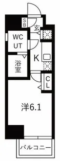 ロアール池袋WEST【4階】の間取り