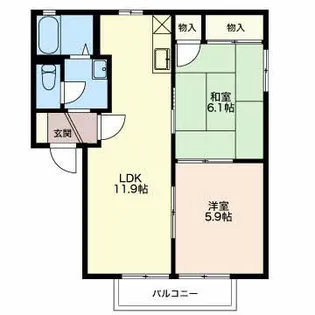 フォーレスNOGUCHI【2階】の間取り