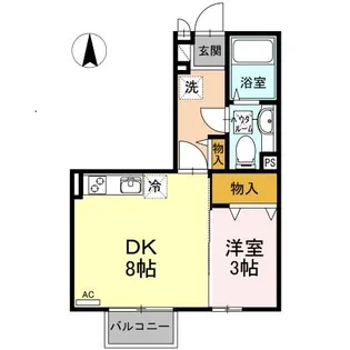 グランドゥール B棟【2階】の間取り