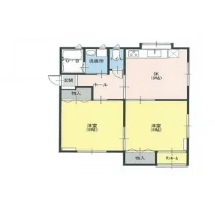 ヴィルベール【1階】の間取り