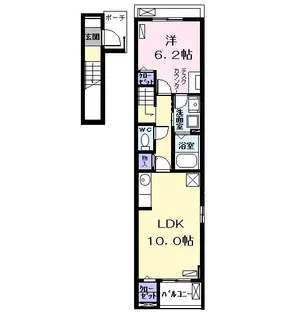 ラフレシール【2階】の間取り