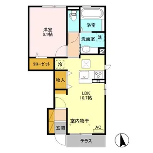 Soleil(ソレイユ)【1階】の間取り