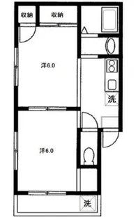 コーポあじさい【2階】の間取り