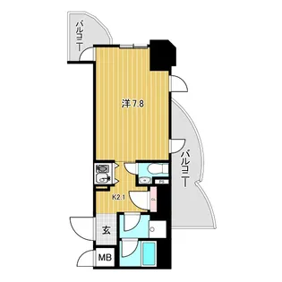インター・フェルティR2甲子園【10階】の間取り