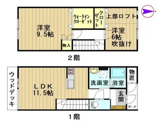 メゾンOYII【1階】の間取り