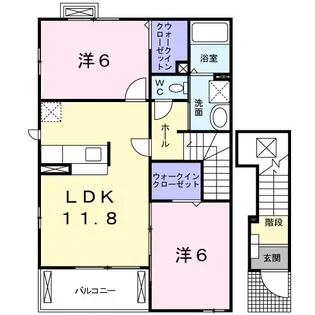 ブリッサD【2階】の間取り